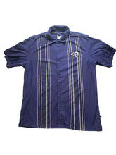 Load image into Gallery viewer, VTG St Louis Rams Shirt Adult Medium Navy Blue Reebok LA Button Up NFL Football