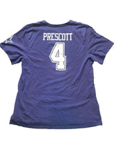 Load image into Gallery viewer, Dallas Cowboys Shirt Adult 2XL XXL Navy Blue Dak Prescott #4 NFL Football Mens