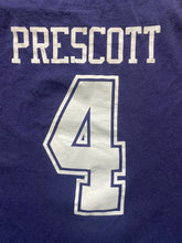 Load image into Gallery viewer, Dallas Cowboys Shirt Adult 2XL XXL Navy Blue Dak Prescott #4 NFL Football Mens