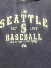 Load image into Gallery viewer, Seattle Mariners Shirt Adult 4XT Navy Blue Majestic MLB Baseball Athletic Mens