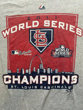 Load image into Gallery viewer, St Louis Cardinals Shirt Adult 2XL XXL Gray 2011 World Series Champions MLB Mens