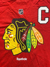 Load image into Gallery viewer, Chicago Blackhawks Shirt Adult Medium Reebok Jonathan Toews #19 NHL Hockey Mens