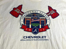 Load image into Gallery viewer, Atlanta Braves Shirt Extra Large White Inaugural Season Chevrolet MLB Chevy Mens