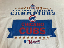 Load image into Gallery viewer, VTG Chicago Cubs Shirt Adult Large White Central Division Champs Y2K MLB Mens