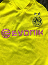 Load image into Gallery viewer, Evonik Dortmund BVB Jersey Youth Large Black Gold Soccer Home Kagawa #23 Boys