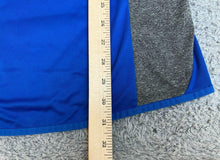 Load image into Gallery viewer, Texas Rangers Shirt Adult Extra Large Blue Gray Raglan MLB Baseball Majestic Men