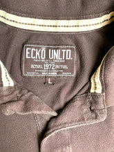 Load image into Gallery viewer, Ecko Unltd Shirt Adult Large Brown Actual Factual Rhino Brand Golf Polo Mens