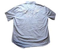 Load image into Gallery viewer, Ablanche Shirt Adult 4XL Urban Motorcycle Chopper Affliction Button Up Y2K Mens