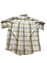 Load image into Gallery viewer, Ecko Unltd Shirt Adult 2X Green Tan Plaid Button Up Y2K Rhino Brand Casual Mens