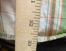 Load image into Gallery viewer, Ecko Unltd Shirt Adult 2X Green Tan Plaid Button Up Y2K Rhino Brand Casual Mens