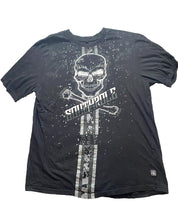 Load image into Gallery viewer, Southpole Shirt Adult 2XL XXL Black AFFLICTION STYLE Skull Crossbones Y2K Mens