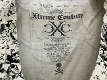Load image into Gallery viewer, VTG Xtreme Couture Shirt Adult Medium Ivory Skull Goth AFFLICTION STYLE Y2K Mens