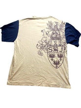 Load image into Gallery viewer, Sean John Shirt Adult 2XL XXL Khaki Navy Eagle Iron Shield AFFLICTION STYLE Mens