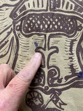 Load image into Gallery viewer, Sean John Shirt Adult 2XL XXL Khaki Navy Eagle Iron Shield AFFLICTION STYLE Mens