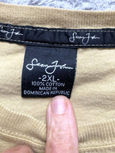 Load image into Gallery viewer, Sean John Shirt Adult 2XL XXL Khaki Navy Eagle Iron Shield AFFLICTION STYLE Mens