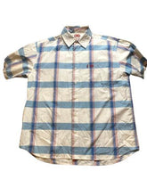 Load image into Gallery viewer, Ecko Unltd Shirt Adult Large Blue Plaid Button Up Woven Casual Rhino Brand Mens