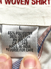 Load image into Gallery viewer, Ecko Unltd Shirt Adult Large Blue Plaid Button Up Woven Casual Rhino Brand Mens