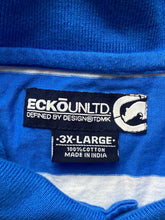 Load image into Gallery viewer, VTG Ecko Unltd Shirt Adult 3XL XXXL Blue White Preppy Rhino Patch Polo Y2K Mens