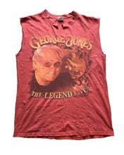 Load image into Gallery viewer, George Jones Shirt Adult Medium Maroon Fade The Legend Lives Concert Tour Y2K