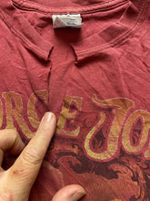 Load image into Gallery viewer, George Jones Shirt Adult Medium Maroon Fade The Legend Lives Concert Tour Y2K