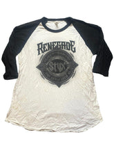Load image into Gallery viewer, STYX Shirt Adult Large Renegade World Tour Concert Raglan The Jig is Up Mens