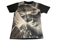 Load image into Gallery viewer, Black Scale Shirt Adult Small Black Inverted Cross Grunge Dark Roman AOP Mens