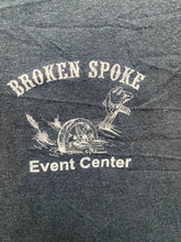 Load image into Gallery viewer, VTG Broken Spoke Shirt Adult 2XL XXL Black 2004 Bike Rally Grunge Biker Y2K Mens