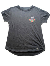 Load image into Gallery viewer, Brooklyn Standard Shirt Womens Medium Black Always Free Goth Skull Snake Grunge