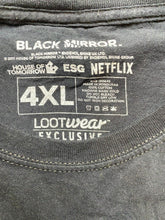 Load image into Gallery viewer, Black Mirror Shirt Adult 4XL Black Eye Ball Loot Crate Grunge Streetwear Mens
