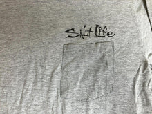 Load image into Gallery viewer, Salt Life Shirt Adult Medium Live Salty Pocket Ghost Ship Grunge Goth Mens