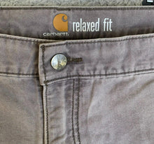 Load image into Gallery viewer, Carhartt Pants Adult 42x30 Gray Relaxed Fit Cargo Outdoor Workwear Ripstop Mens