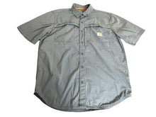 Load image into Gallery viewer, Carhartt Shirt Adult Large Blueish Relaxed Fit Button Up Workwear Pockets Mens