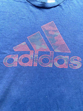 Load image into Gallery viewer, Adidas Shirt Adult Medium Camo Spell Out Logo Go To Crew Neck Short Sleeve Mens