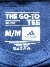 Load image into Gallery viewer, Adidas Shirt Adult Medium Camo Spell Out Logo Go To Crew Neck Short Sleeve Mens