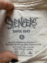 Load image into Gallery viewer, Alien Shirt Adult Large Beige Attitude UFO Finger Funny Humor Spencer's Mens