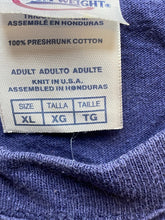 Load image into Gallery viewer, Texas Shirt Adult Extra Large Navy Spellout Crewneck Streetwear Sportswear Mens