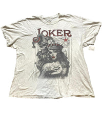 Load image into Gallery viewer, DOM Shirt Adult Extra Large White Joker Candy Skull Grunge Goth Streetwear Mens