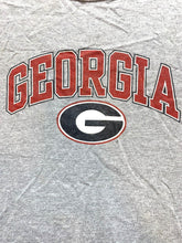 Load image into Gallery viewer, Georgia Bulldogs Shirt Adult Extra Large Gray Red Raglan NCAA Sportswear Mens