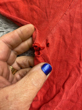 Load image into Gallery viewer, VTG Mission Foods Tortillas Shirt Adult Extra Large Red Football Tailgaters Mens