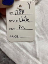 Load image into Gallery viewer, Adidas Shirt Youth Medium White Three Stripes Big Center Logo Athletic Boys