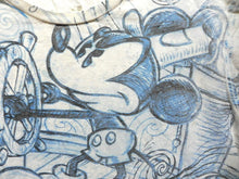 Load image into Gallery viewer, Mickey Mouse Shirt Adult Large Steamboat Allover Print Short Sleeve Disney Mens