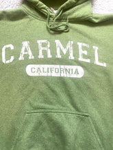 Load image into Gallery viewer, Carmel California Sweatshirt Adult Small Green Fleece Pocket Hoodie Sweater Mens