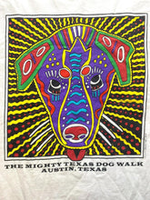 Load image into Gallery viewer, VTG The Mighty Texas Dog Walk Austin Shirt Adult Extra Large Art White 90s Mens