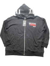 Load image into Gallery viewer, Militant Mentality Sweatshirt Adult 2XL Black Zip Up Hoodie Money Power Mens NWT