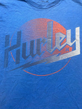 Load image into Gallery viewer, Hurley Shirt Adult Large Blue Lightning Ombre Logo Classic Streetwear Mens