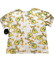 Load image into Gallery viewer, Tweety Bird Shirt Womens Large Yellow AOP Flower Looney Tunes Warner Bros NWT