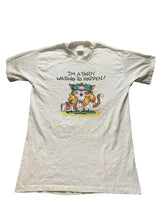 Load image into Gallery viewer, VTG Hallmark Shoebox Shirt Adult Large Single Stitch Beach Party Cat 80s Mens