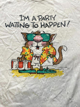 Load image into Gallery viewer, VTG Hallmark Shoebox Shirt Adult Large Single Stitch Beach Party Cat 80s Mens