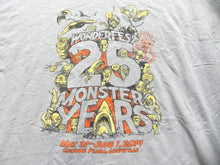 Load image into Gallery viewer, Wonderfest Monster Shirt Adult 2XL 25 Years Dracula Jaws Louisville Sci-Fi Mens