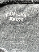 Load image into Gallery viewer, Crawling Death Shirt Adult Large Black Nevermind Skull Grim Reaper Gothic Mens
